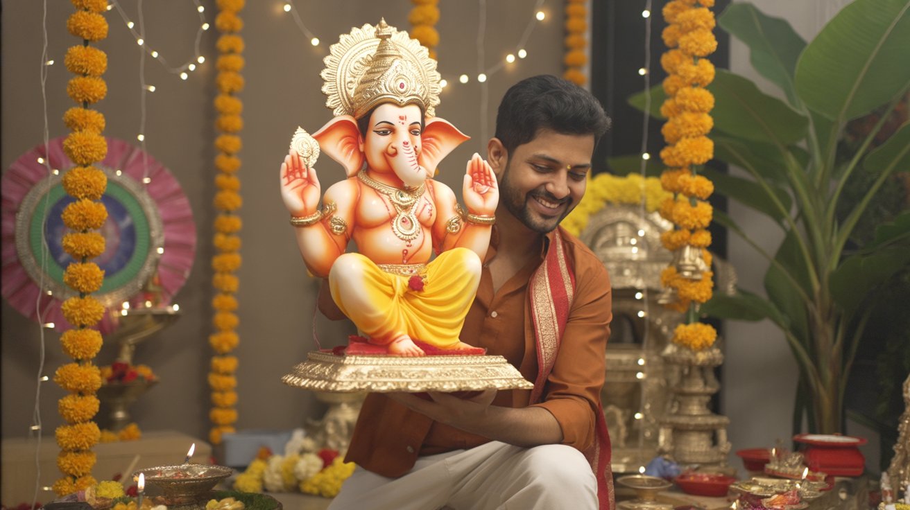 Eco Friendly Ganesha at Home