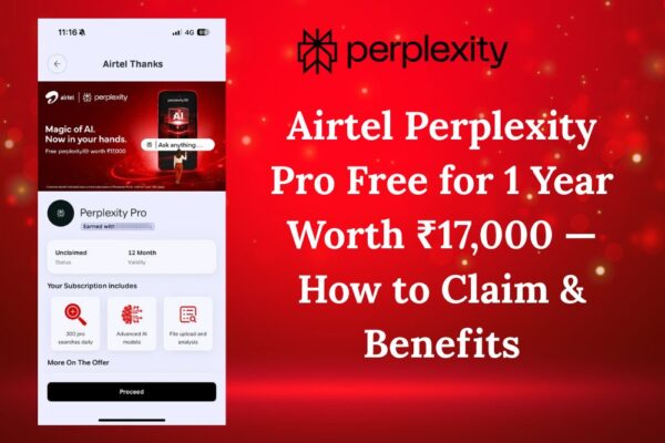 Perplexity Pro Free for Airtel Users — Claim 1 Year Worth ₹17,000 Now