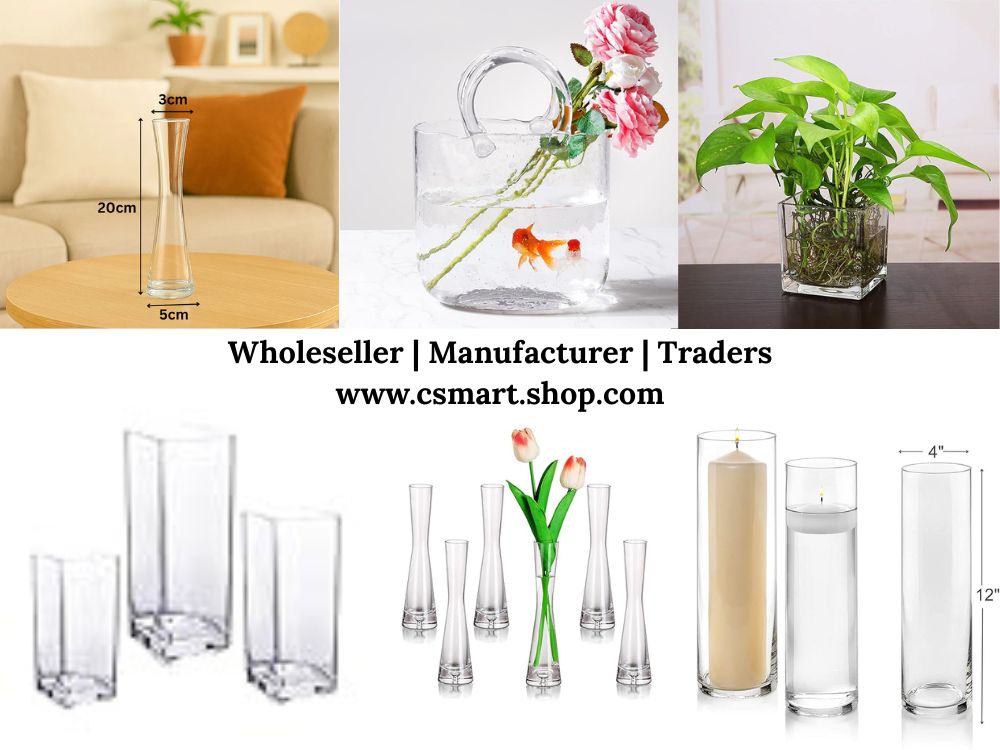 long glass vases