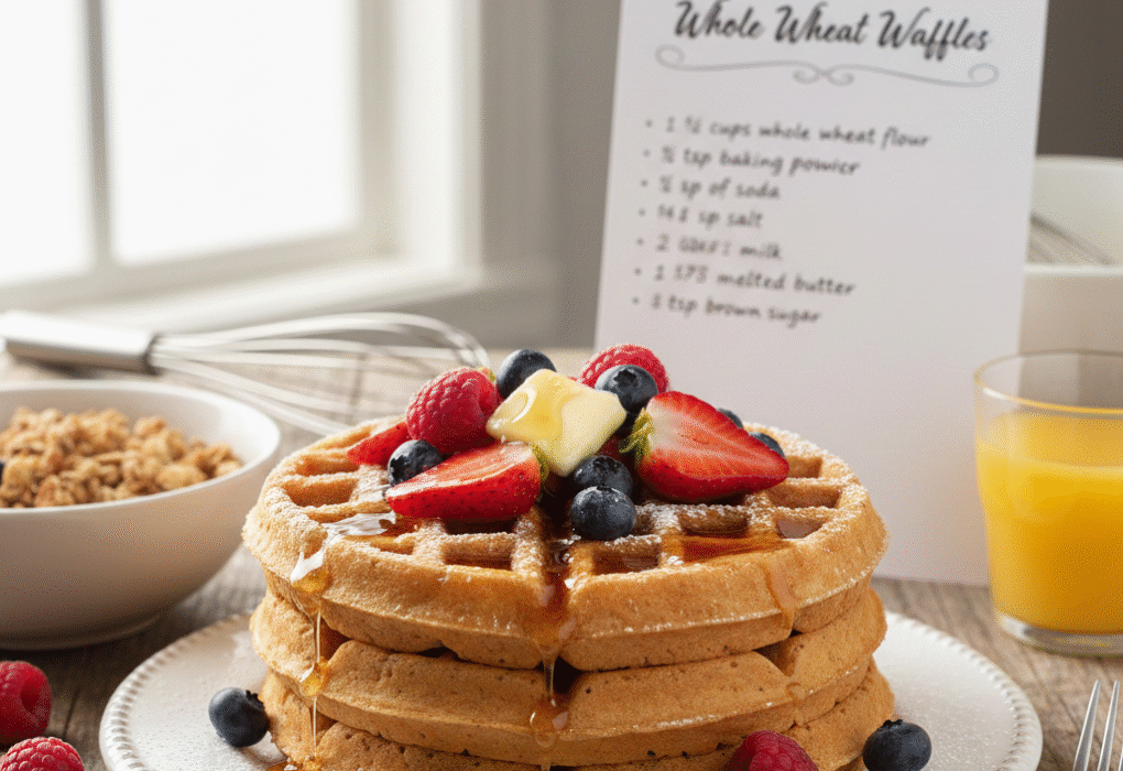 Whole Wheat Waffles Recipe